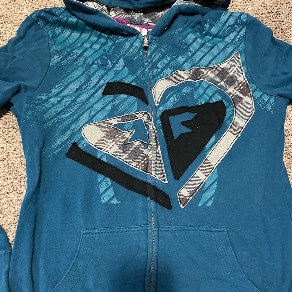Roxy Blue Zip Up - Picture 2 of 7